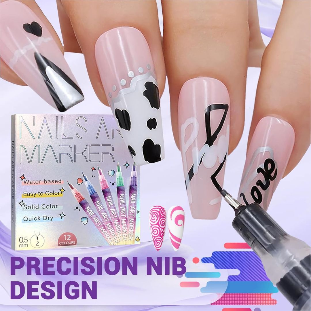 NailArt Pro™ – Precision Graffiti Marker Set
