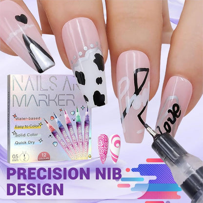 NailArt Pro™ – Precision Graffiti Marker Set