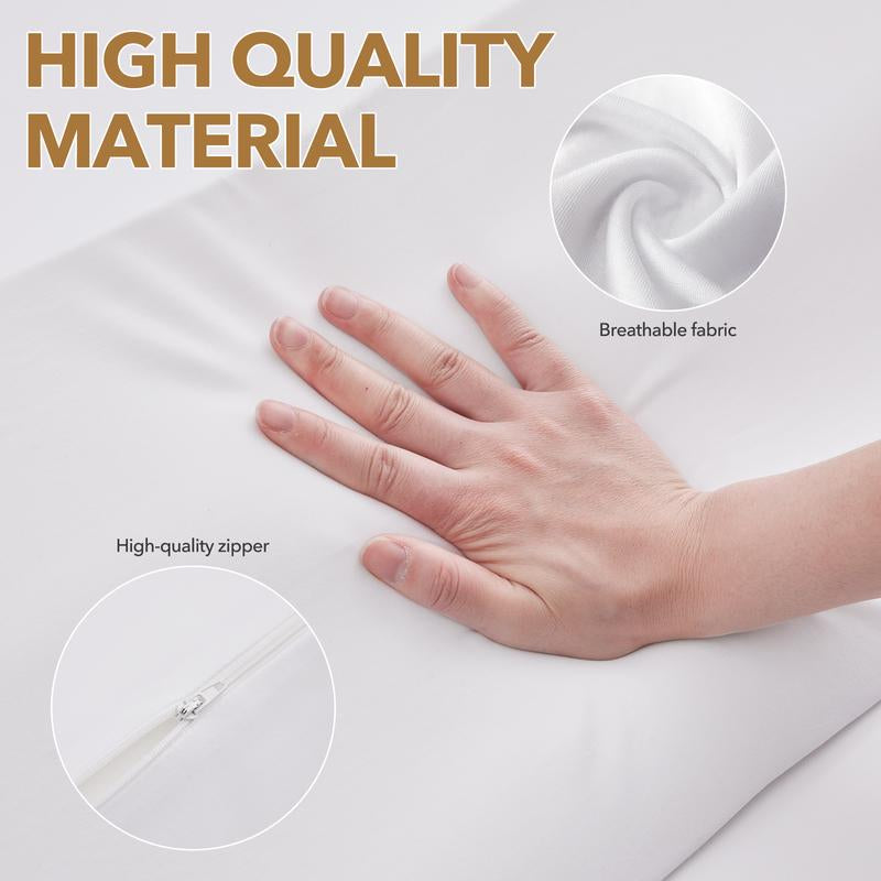 Ergonomic Bed Wedge Pillow for Headboard Mattress Gap Filler 0-8" Wave Wedge Large Gray Stopper for Pillows Comfort Support