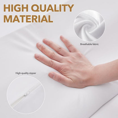 Ergonomic Bed Wedge Pillow for Headboard Mattress Gap Filler 0-8" Wave Wedge Large Gray Stopper for Pillows Comfort Support