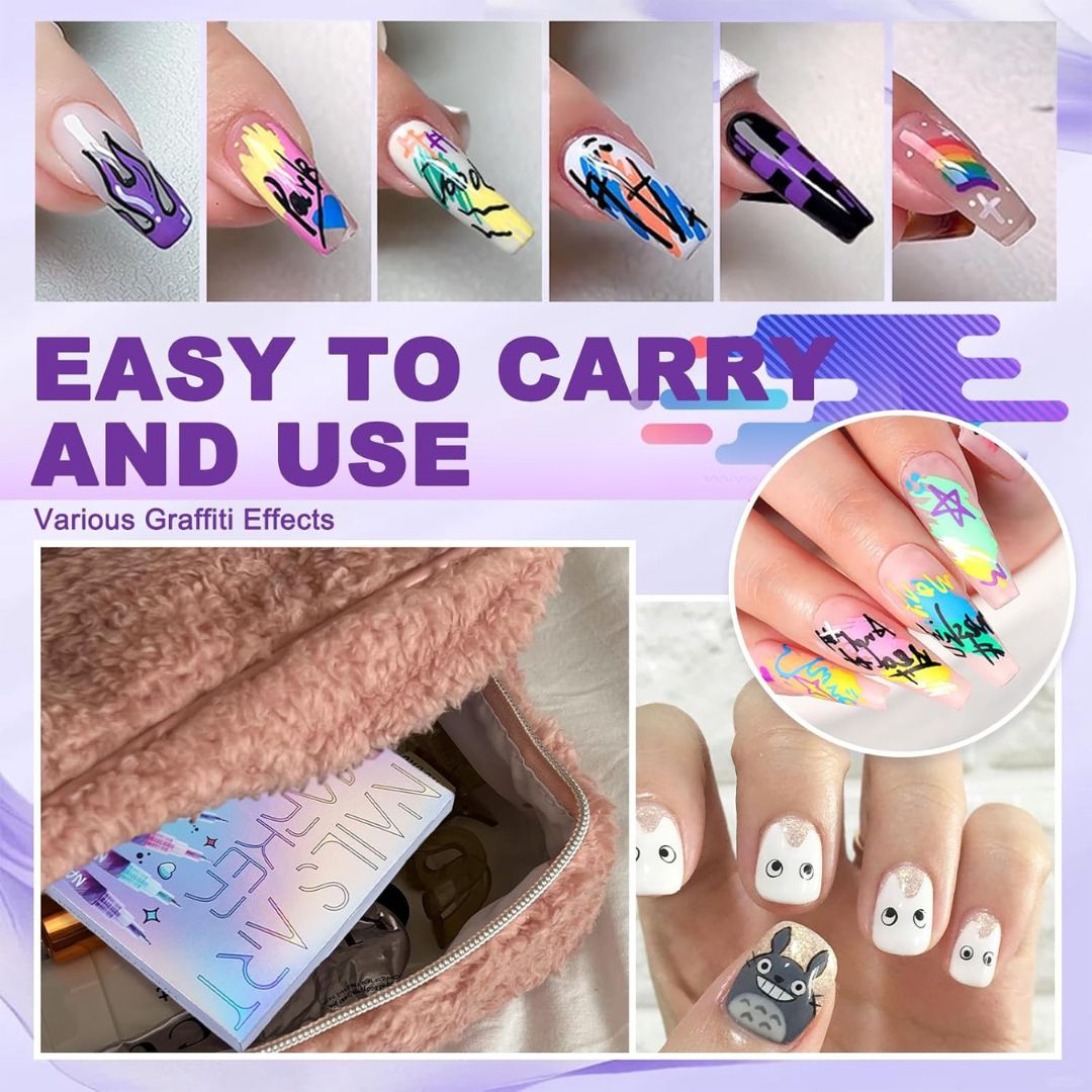NailArt Pro™ – Precision Graffiti Marker Set