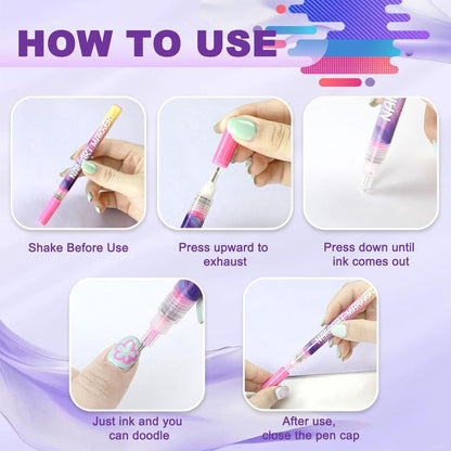 NailArt Pro™ – Precision Graffiti Marker Set