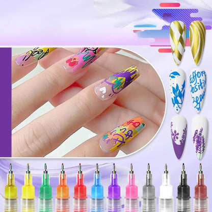 NailArt Pro™ – Precision Graffiti Marker Set