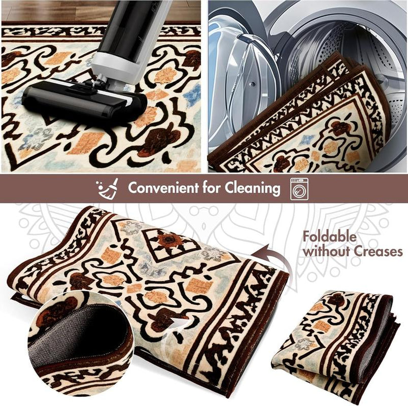 Boho Kitchen Runner Rug Sets 3 Piece Farmhouse Non Slip Area Rug Floor Mat Washable Kitchen Mats for Living Room Entryway Laundry Room