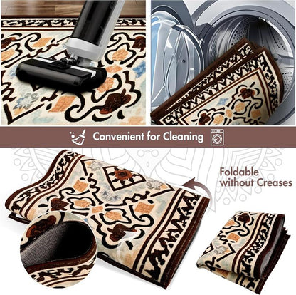 Boho Kitchen Runner Rug Sets 3 Piece Farmhouse Non Slip Area Rug Floor Mat Washable Kitchen Mats for Living Room Entryway Laundry Room