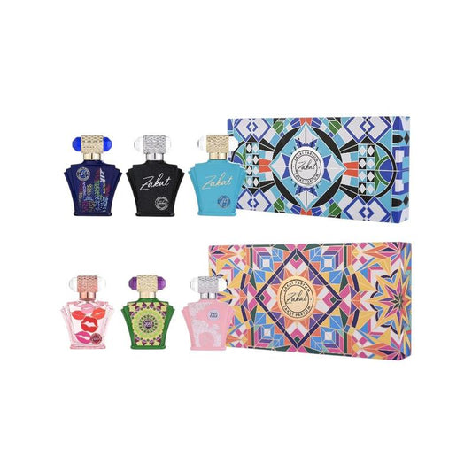 Zakat Parfum | Gift Set | Women'S + Men'S | Z6 + Z9 + Z7 + Z25 + Z19 + Z10 | Eau De Parfum | Unisex Fragrance | 30 ML | Bergamot - Apple - Coconut - Mandarin - Carmel